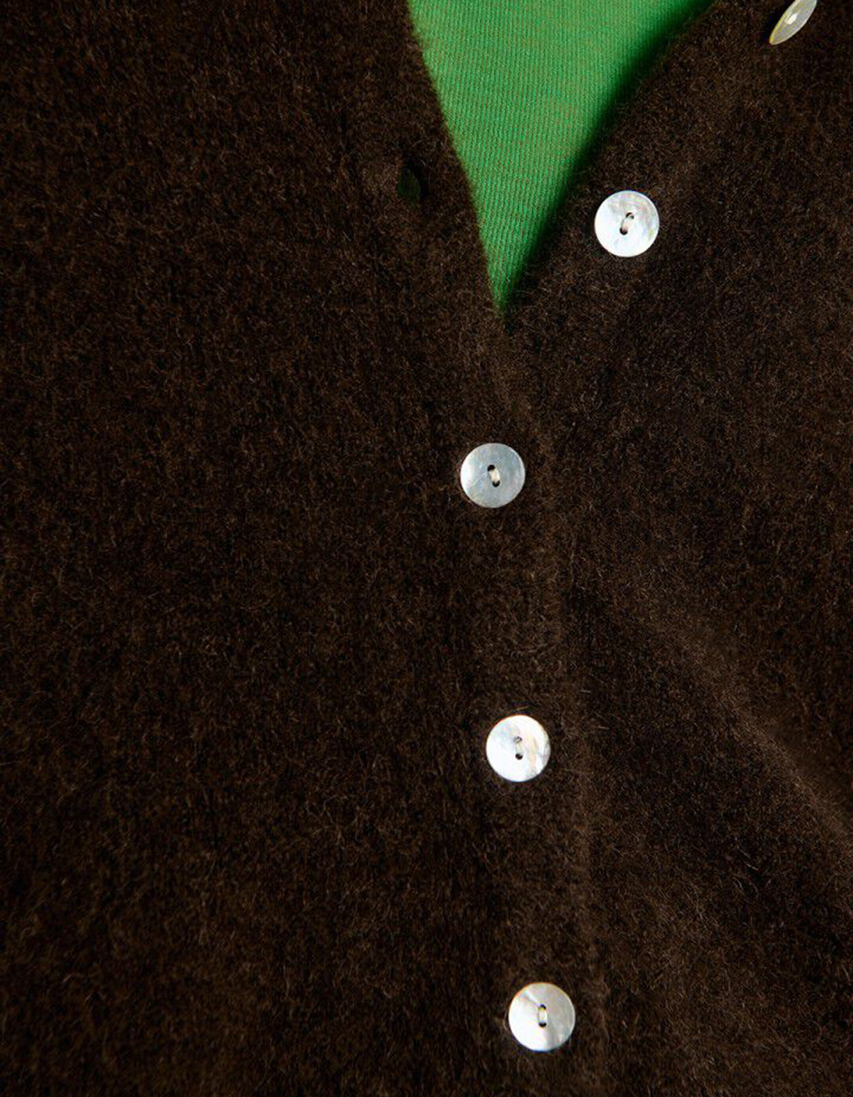 Womens Cardigan Vitow - Coffee Melange