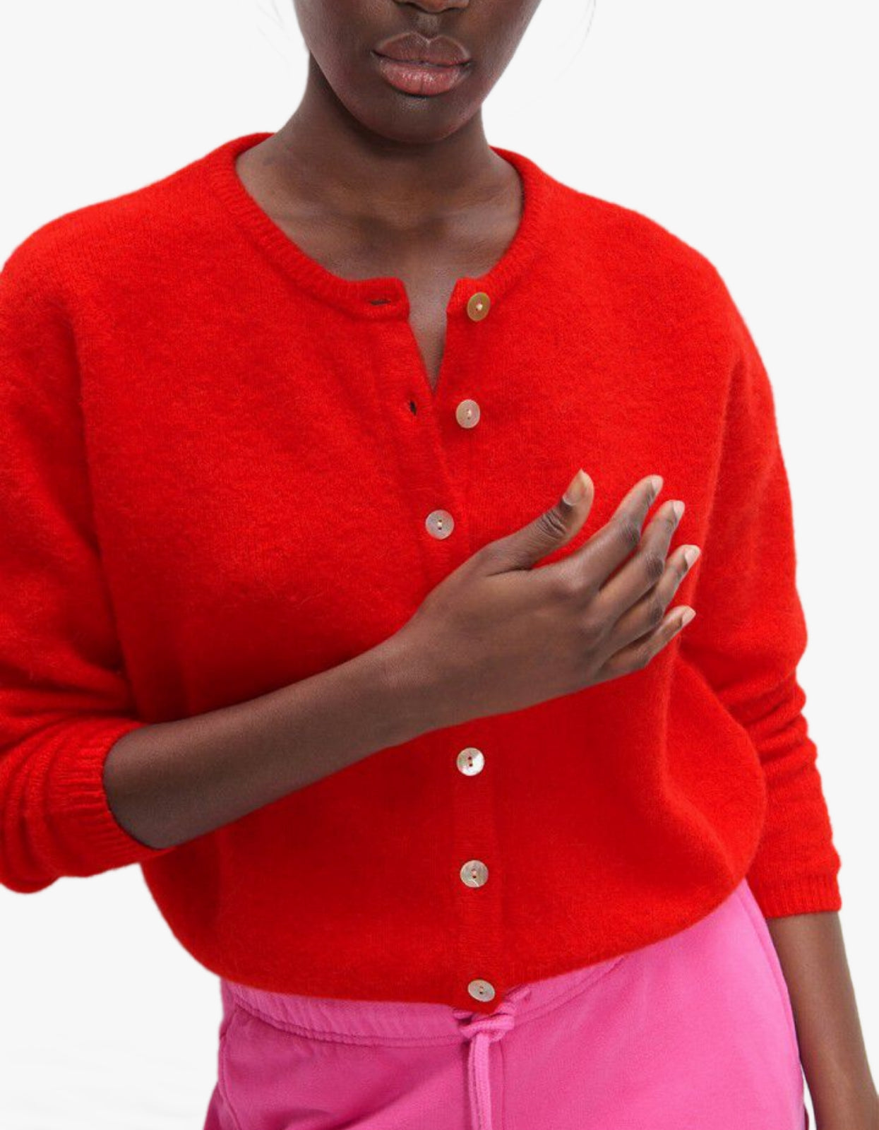 Womens Cardigan Vitow - Strawberry