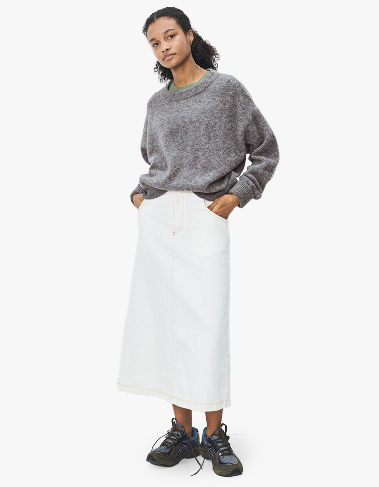Womens Jumper Vitow - Steel Melange