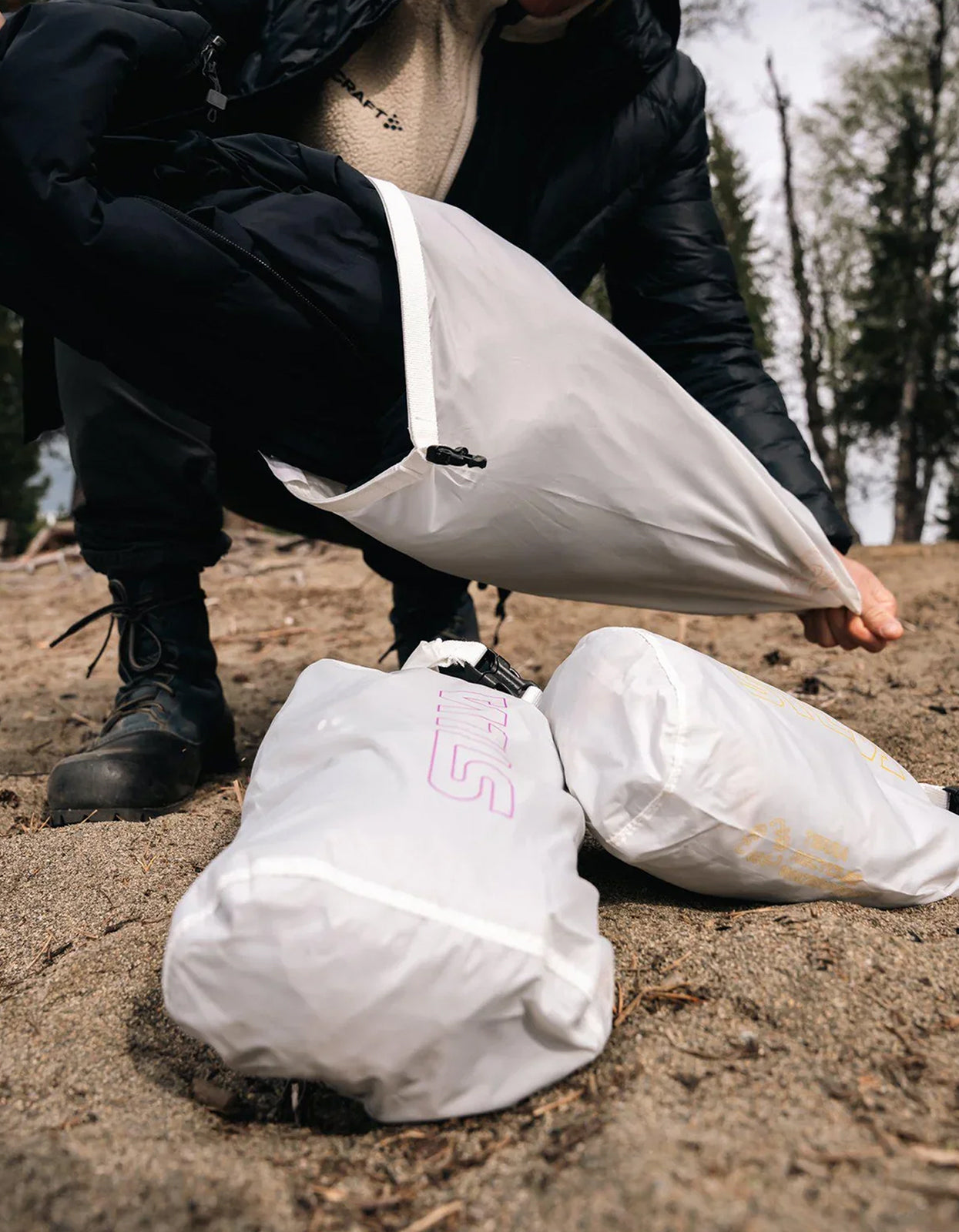 Terra Dry Bag 3L - White/Yellow