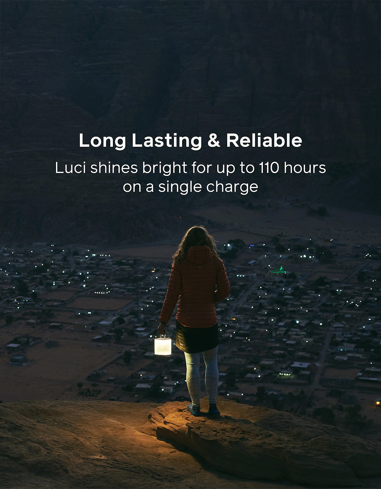 Luci Charge 360 Rechargable Solar Lantern - Black