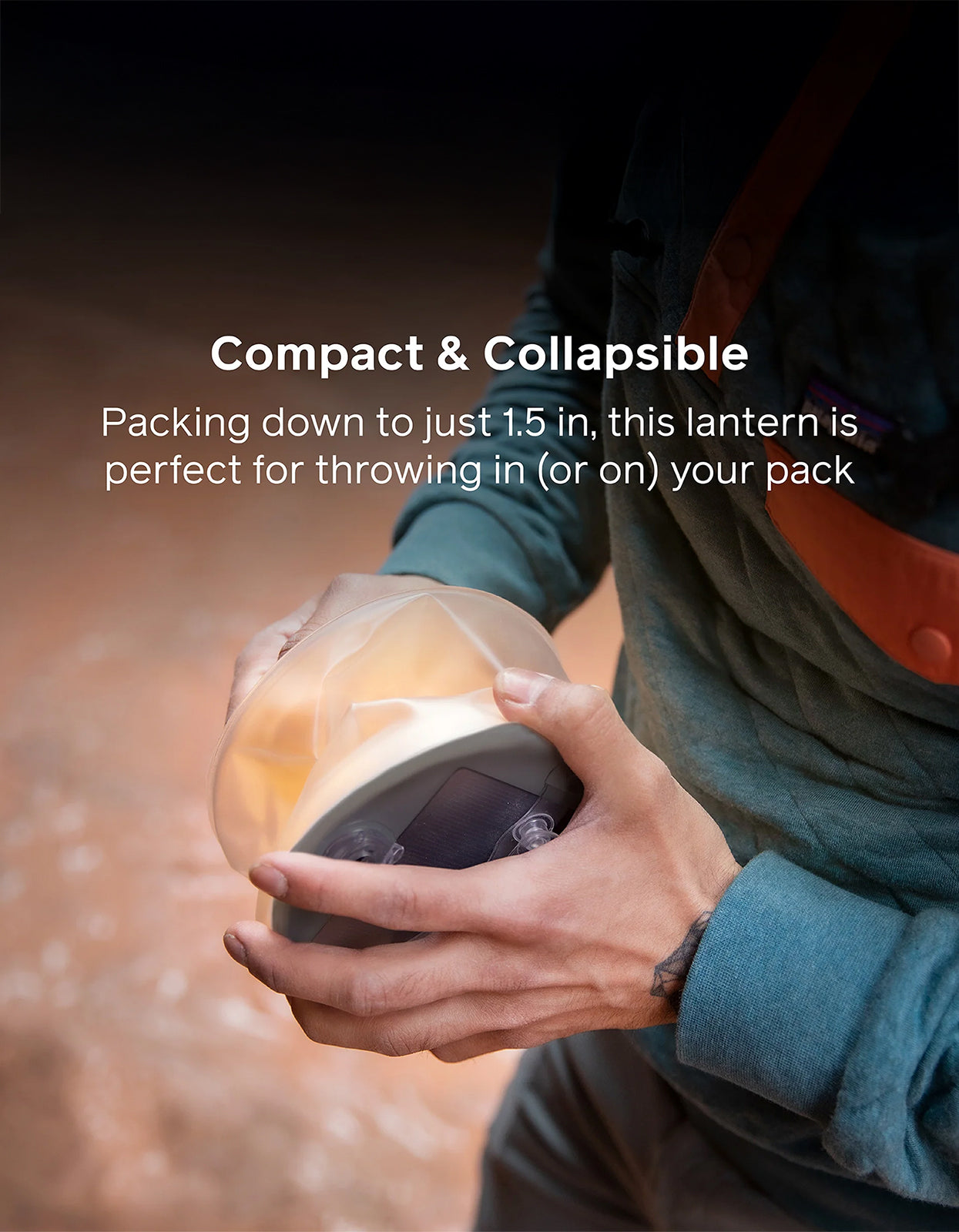 Luci Charge 360 Rechargable Solar Lantern - Black