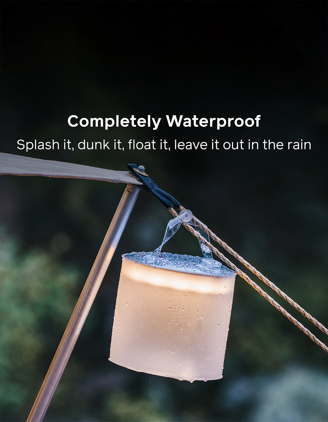 Luci Charge 360 Rechargable Solar Lantern - Black