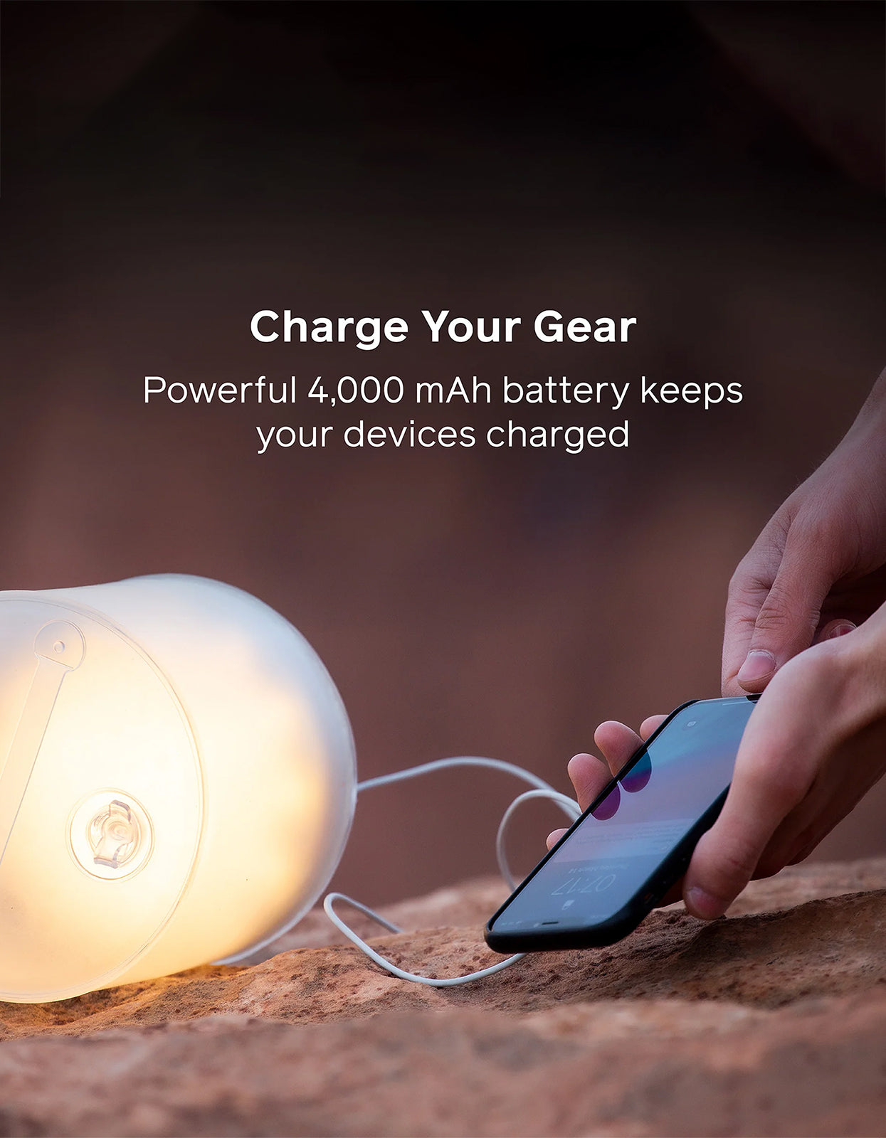 Luci Charge 360 Rechargable Solar Lantern - Black