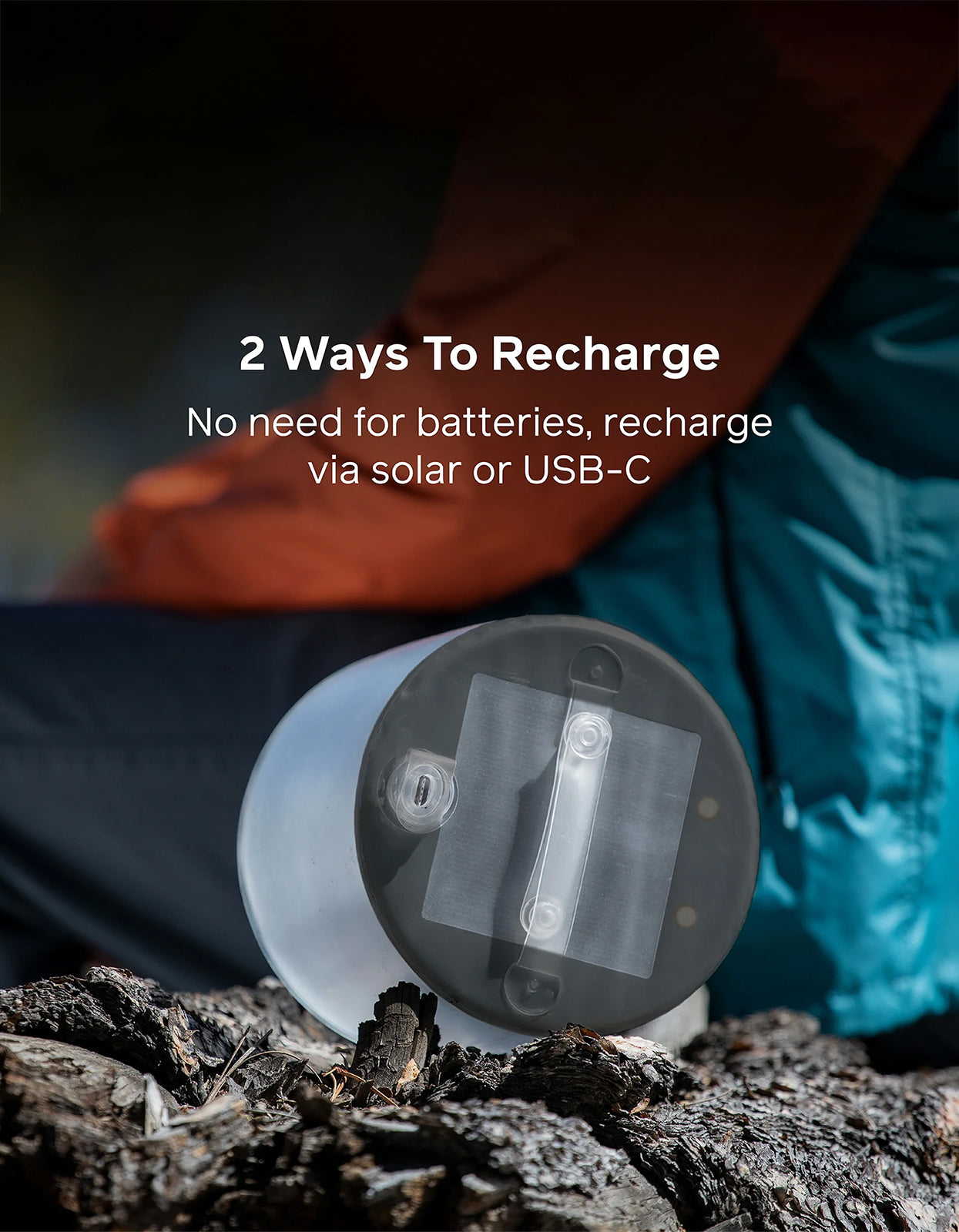 Luci Charge 360 Rechargable Solar Lantern - Black