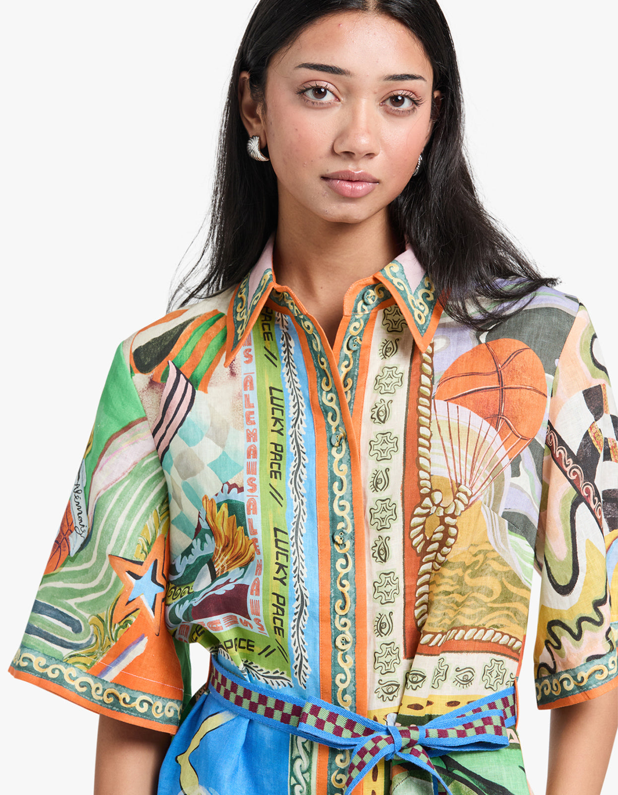 Lucky Pace Mini Dress - Multi