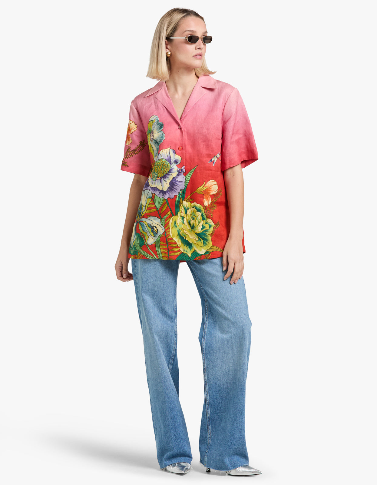 Inez Shirt - Pink Ombre