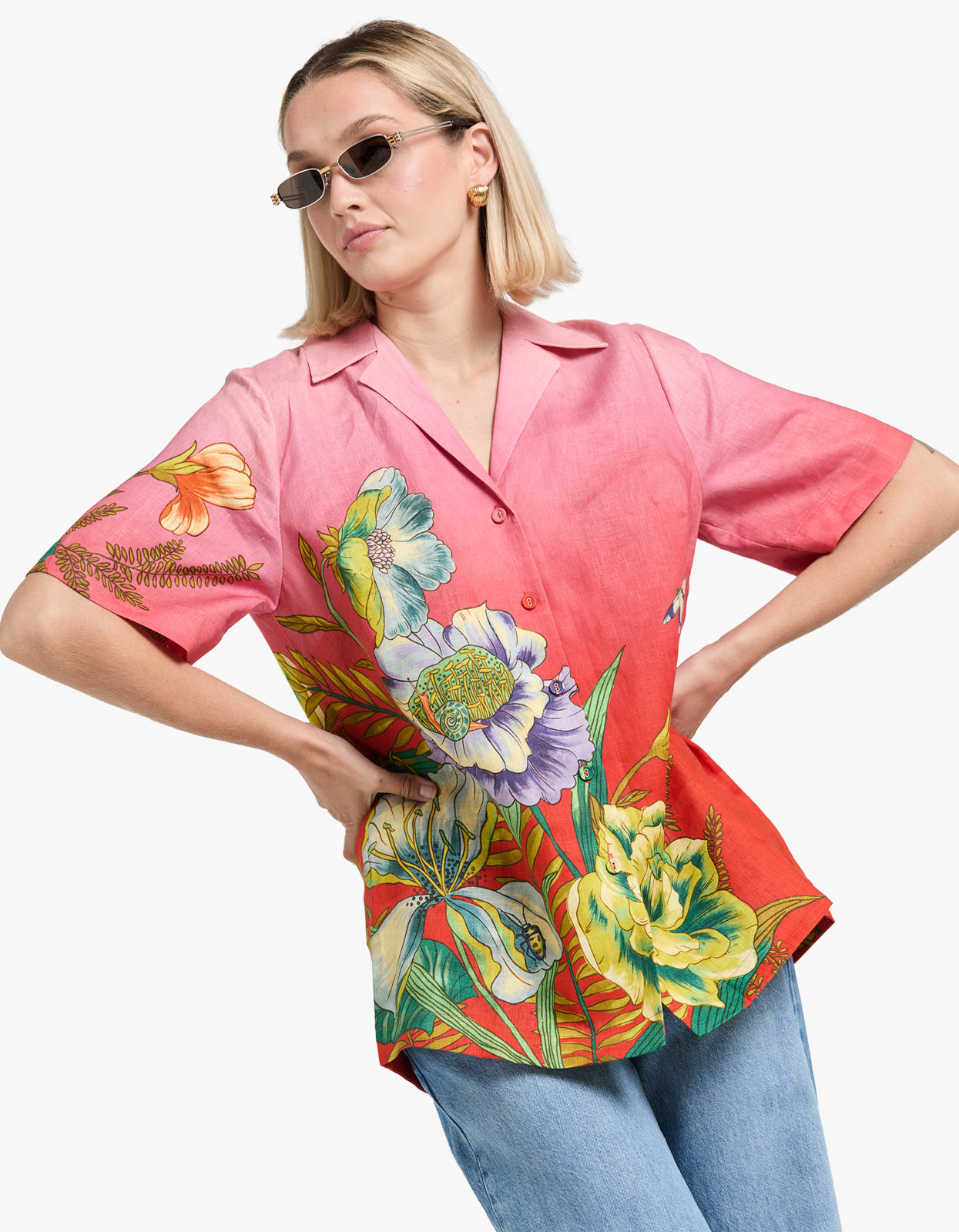 Inez Shirt - Pink Ombre