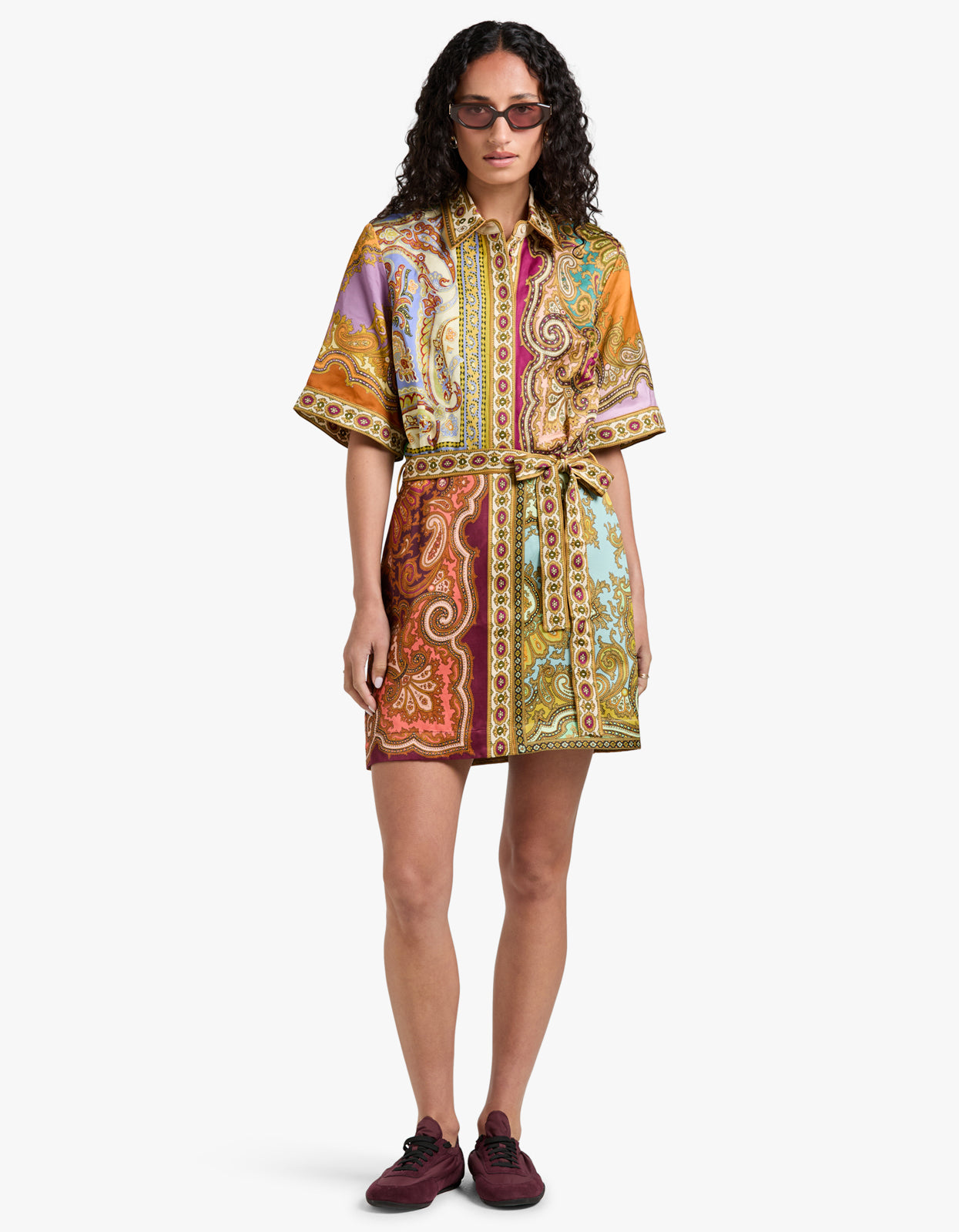 Clemenza Spliced Mini Dress - Multi