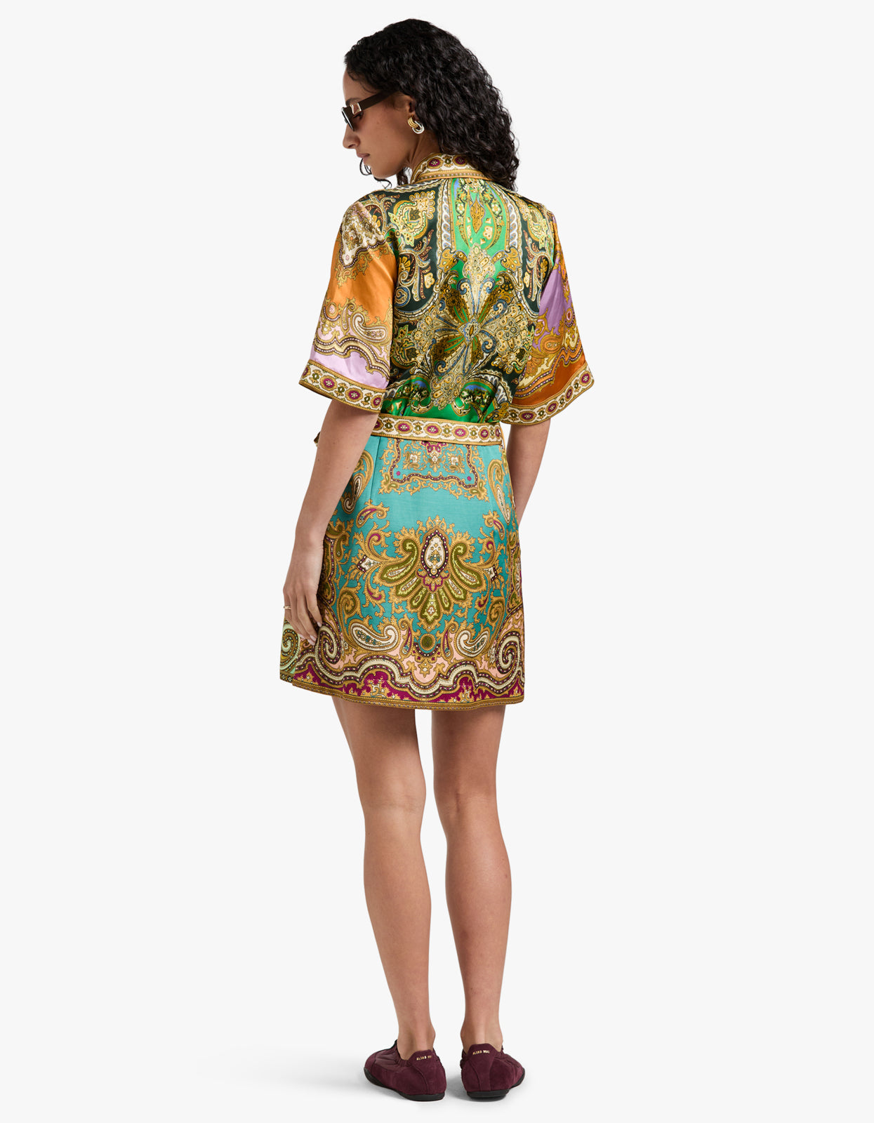 Clemenza Spliced Mini Dress - Multi