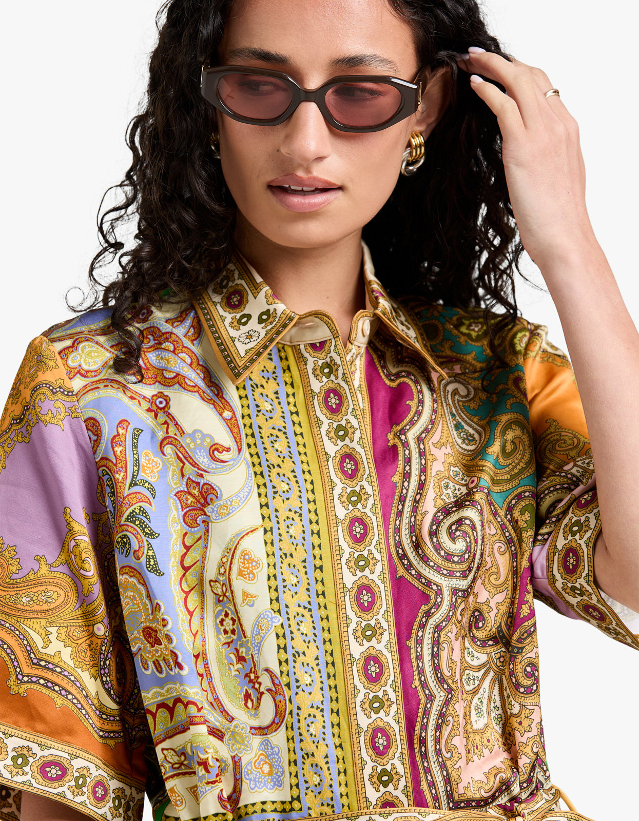 Clemenza Spliced Mini Dress - Multi