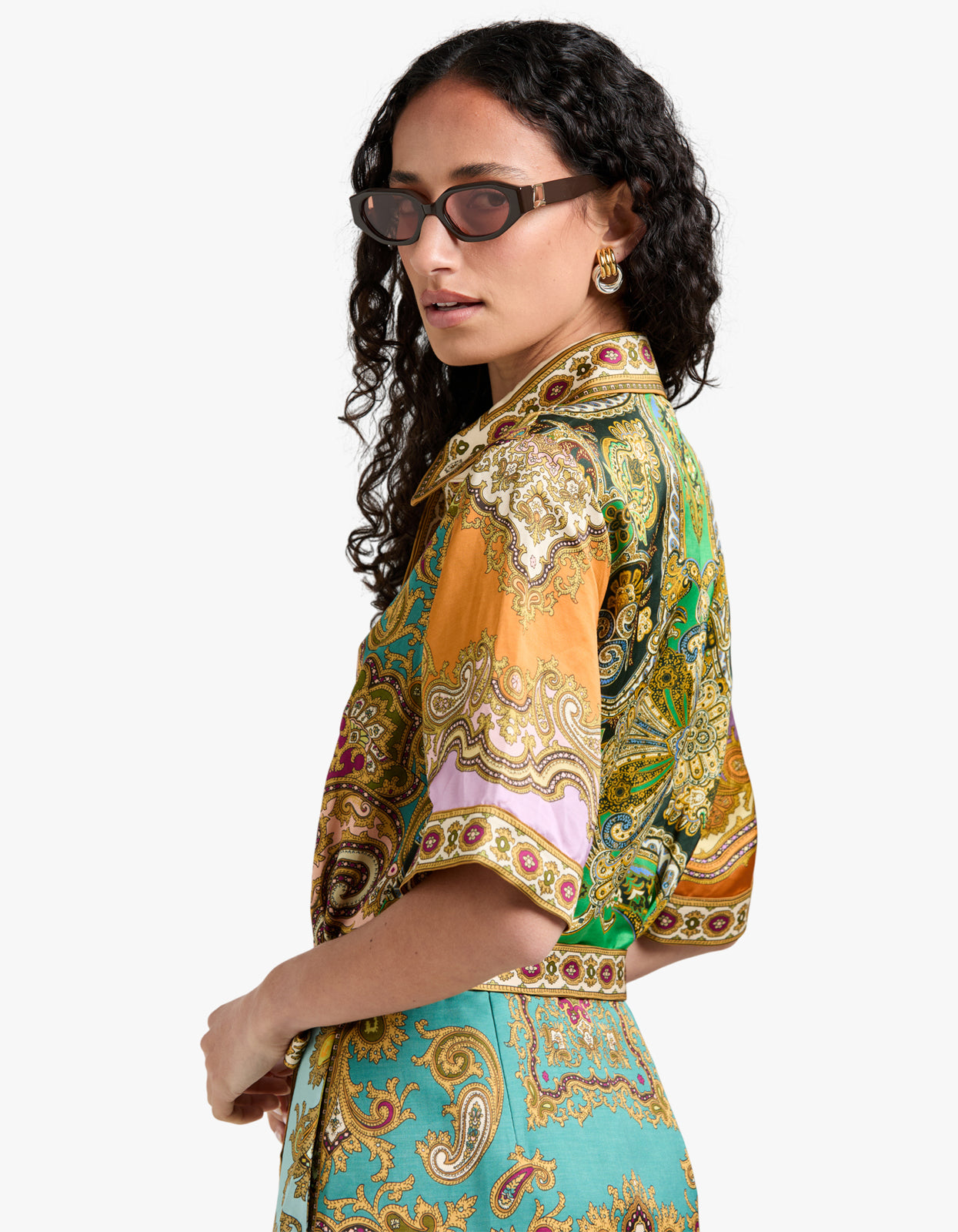 Clemenza Spliced Mini Dress - Multi