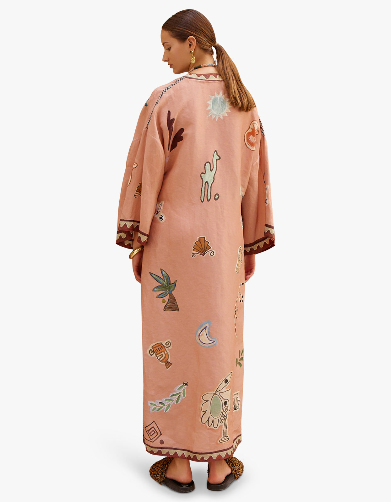 Laurence Wrap Midi Dress - Pink