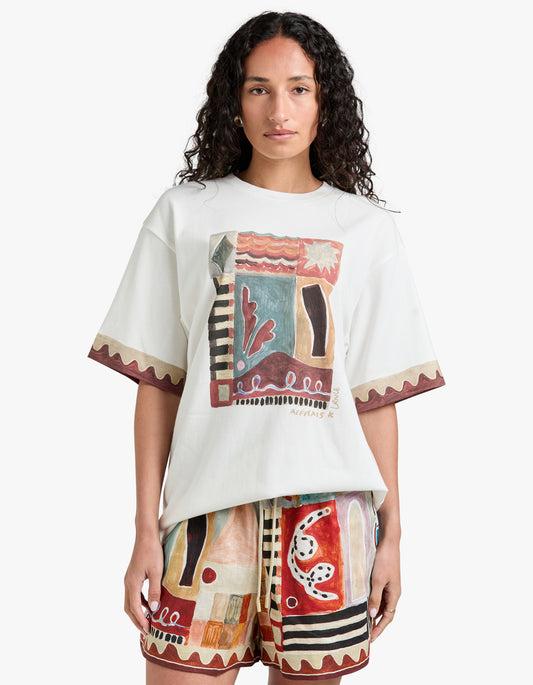 Michelle Classic Tee - Cream