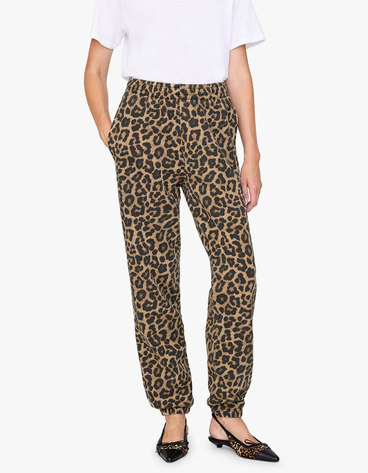 Karter Jogger Framed Monogram - Black And Brown Leopard