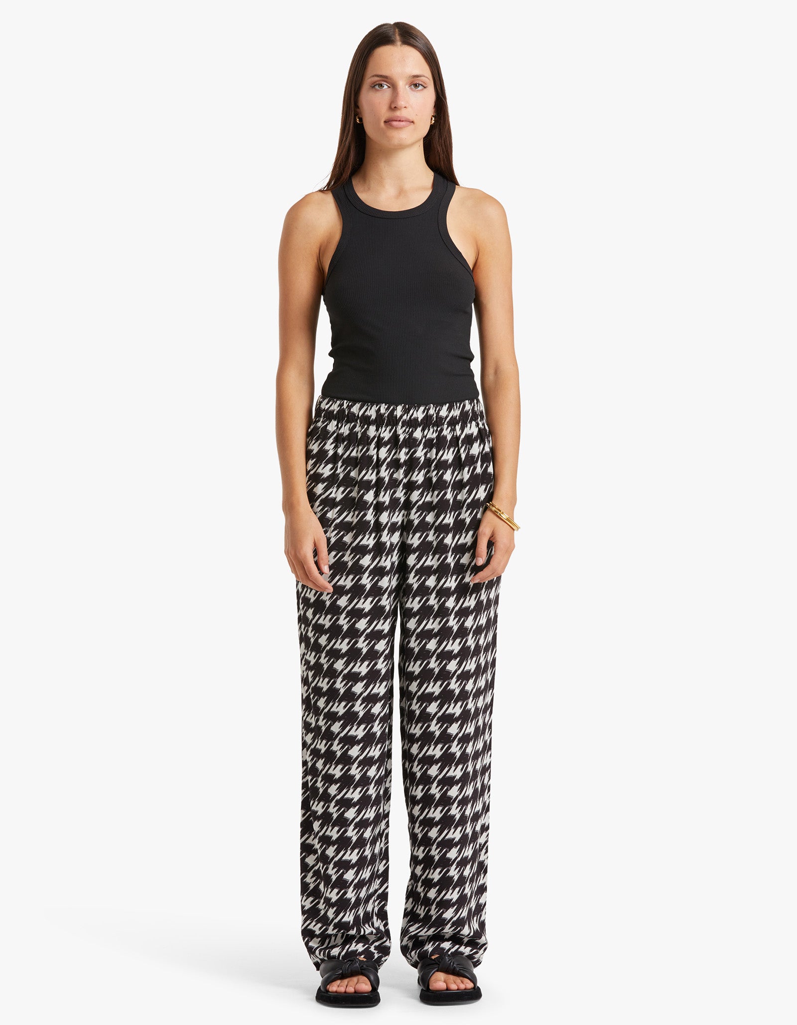 Superette Aiden Pant Houndstooth Print