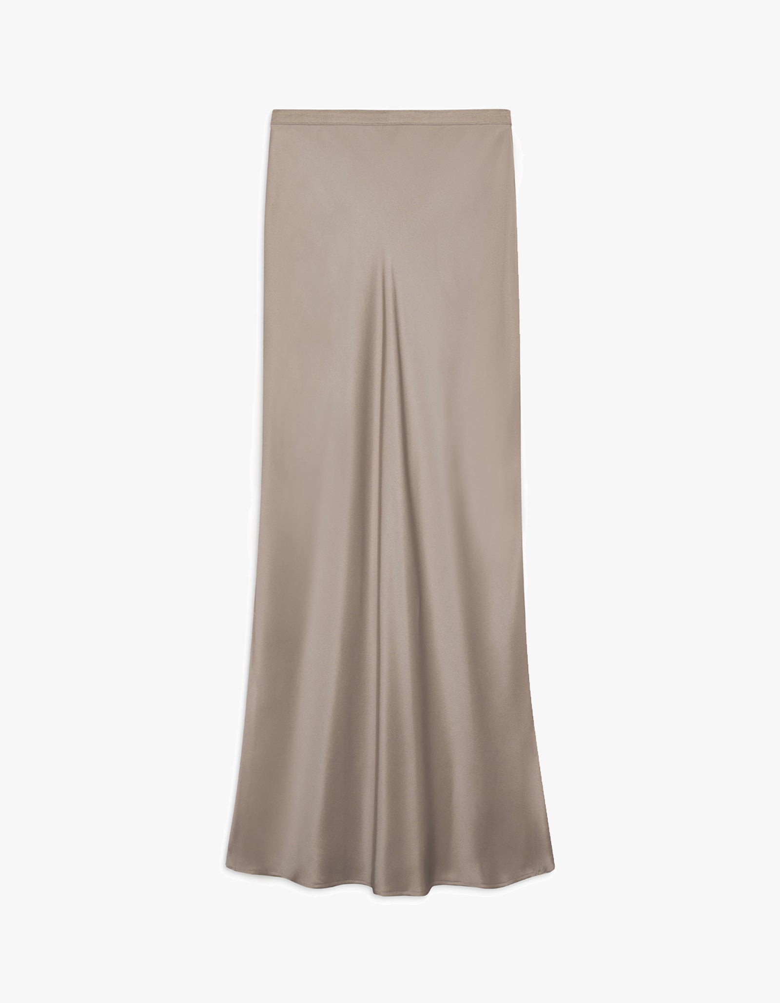 Superette Bar Silk Maxi Skirt Taupe