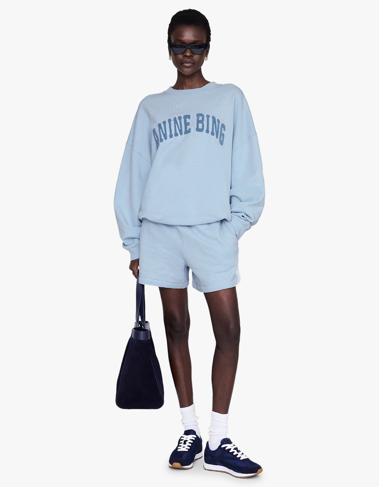 Kam Short Framed Monogram - Pale Blue