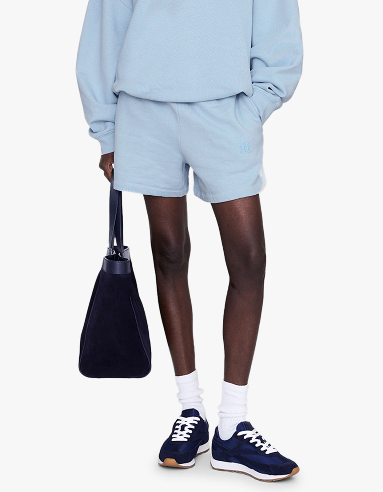 Kam Short Framed Monogram - Pale Blue