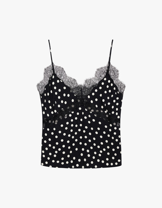 Amelie Camisole - Double Dot Jacquard