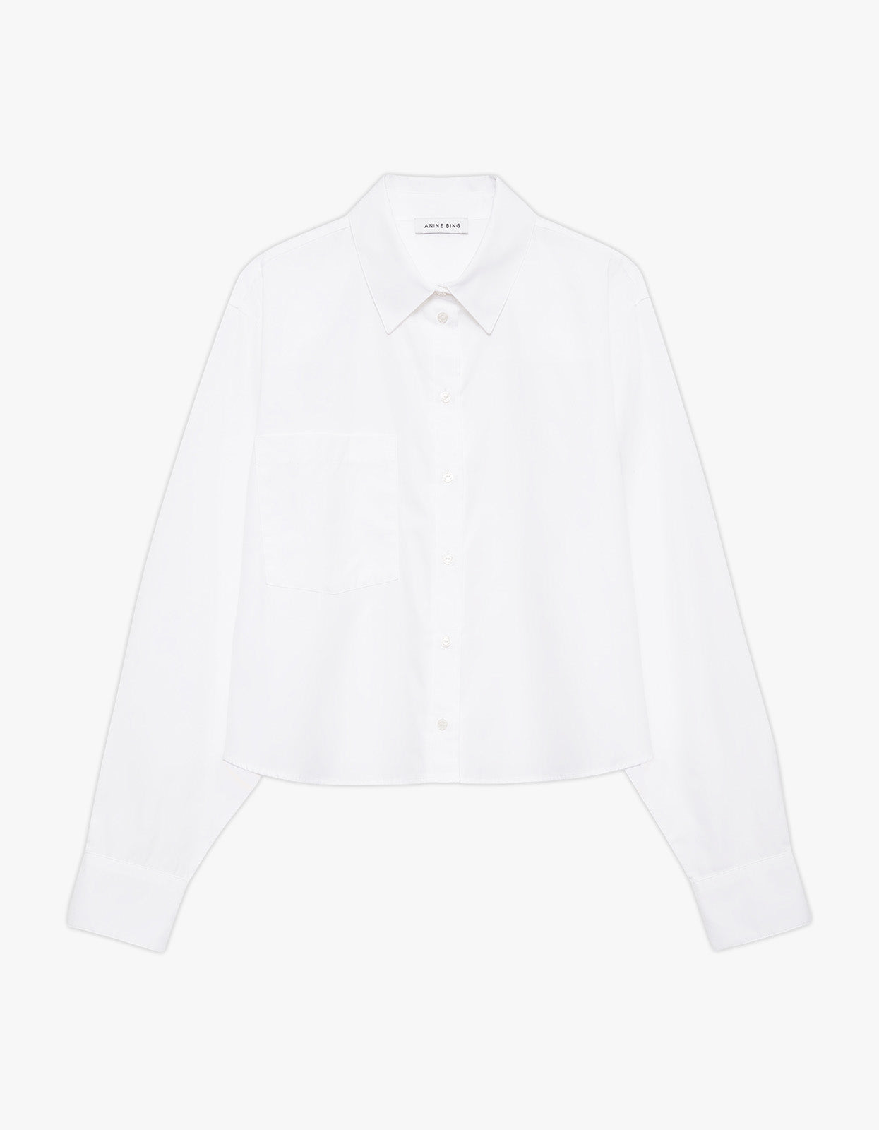 Essie Cropped Shirt - White