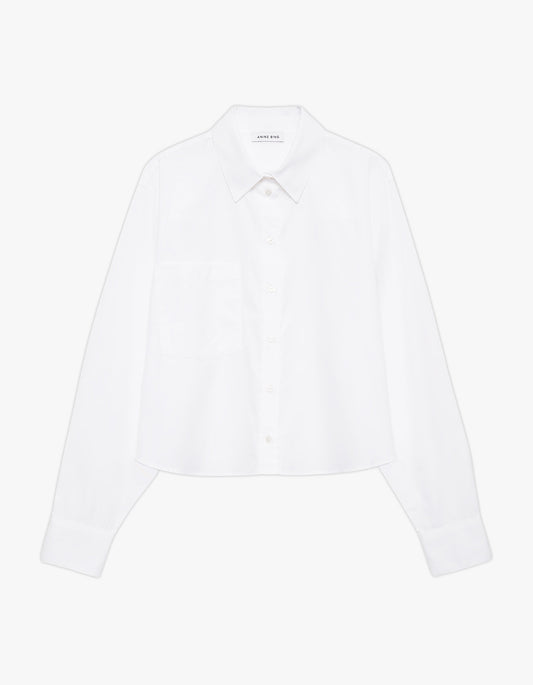 Essie Cropped Shirt - White
