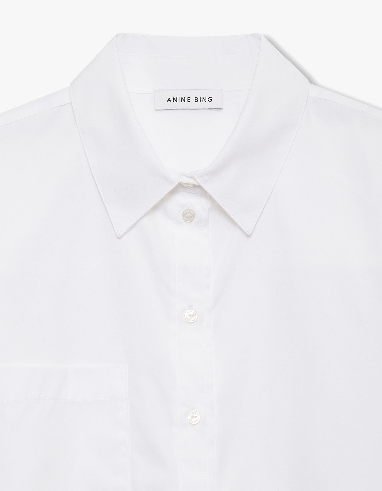 Essie Cropped Shirt - White