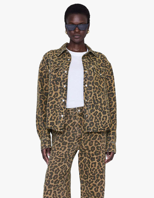 Paxton Shirt - Black And Brown Leopard