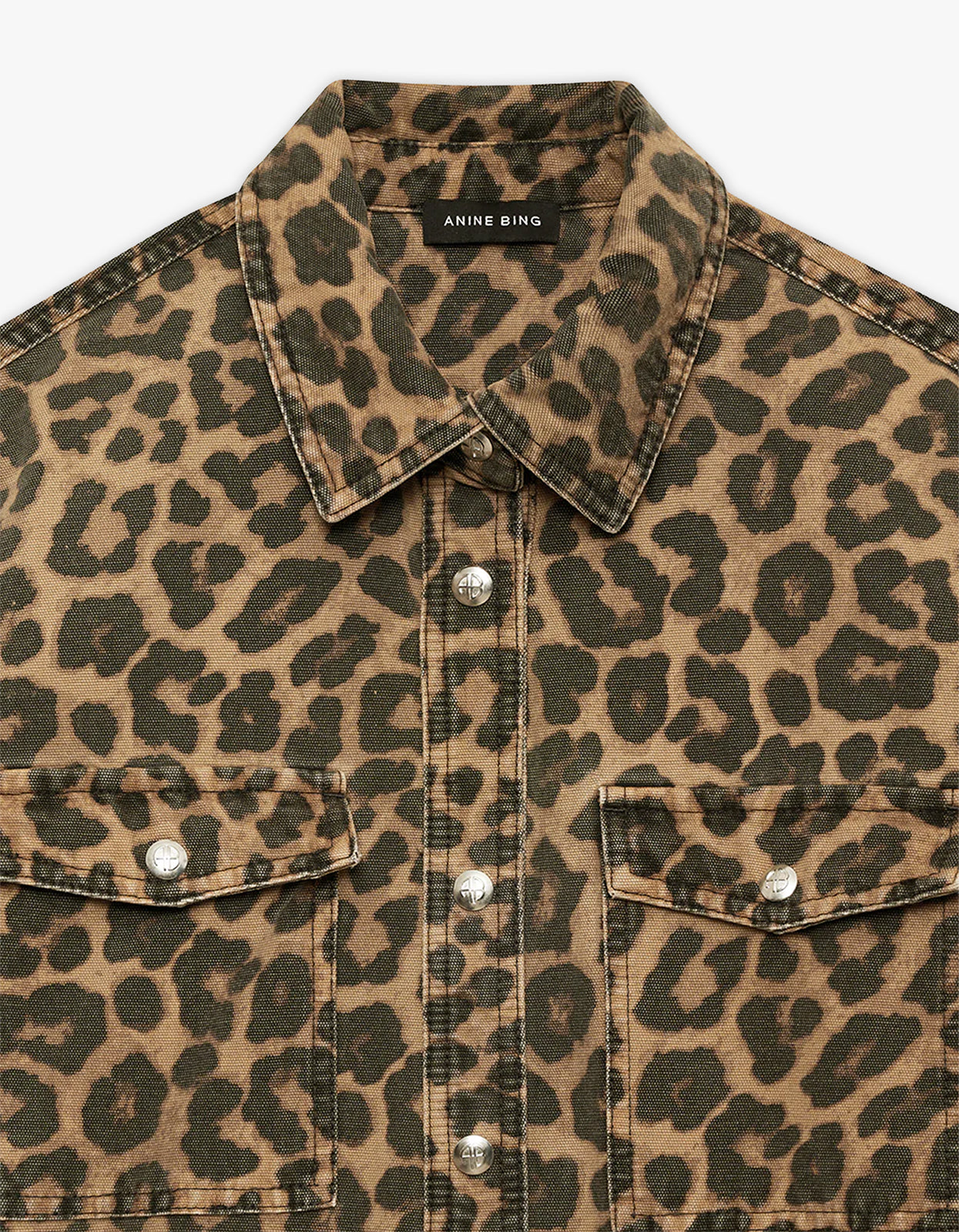 Paxton Shirt - Black And Brown Leopard