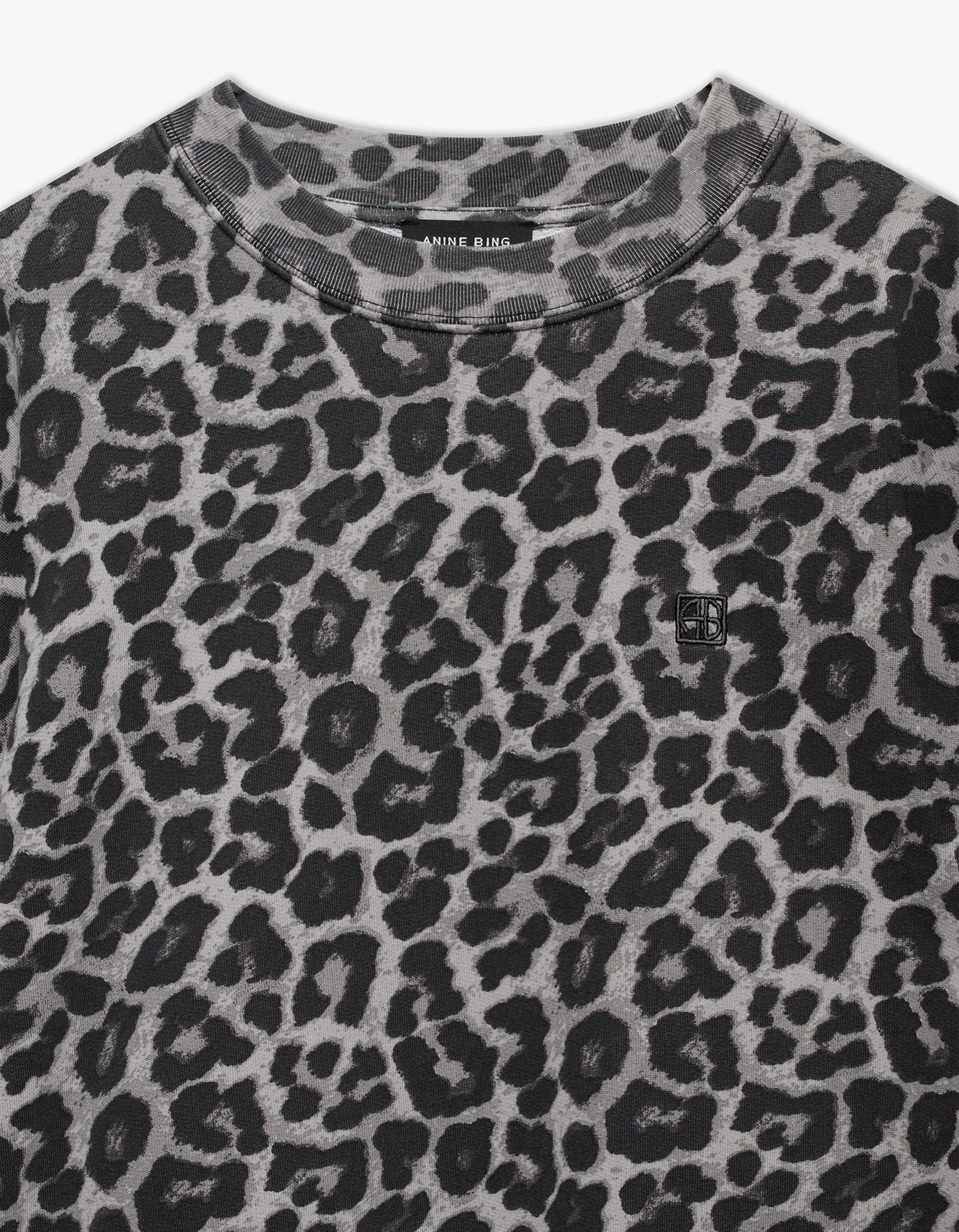 Miles Sweatshirt - Grey Leopard