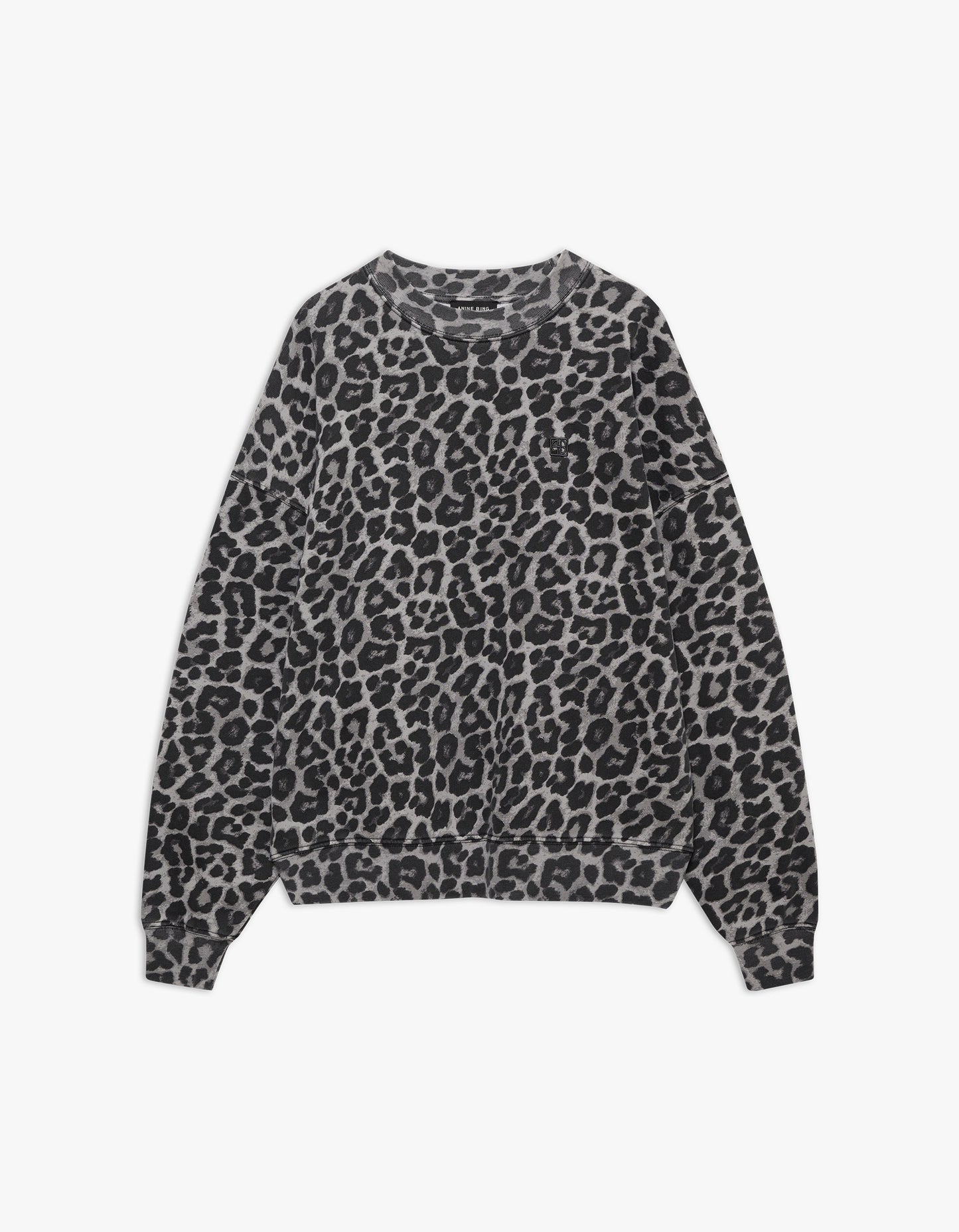 Miles Sweatshirt - Grey Leopard