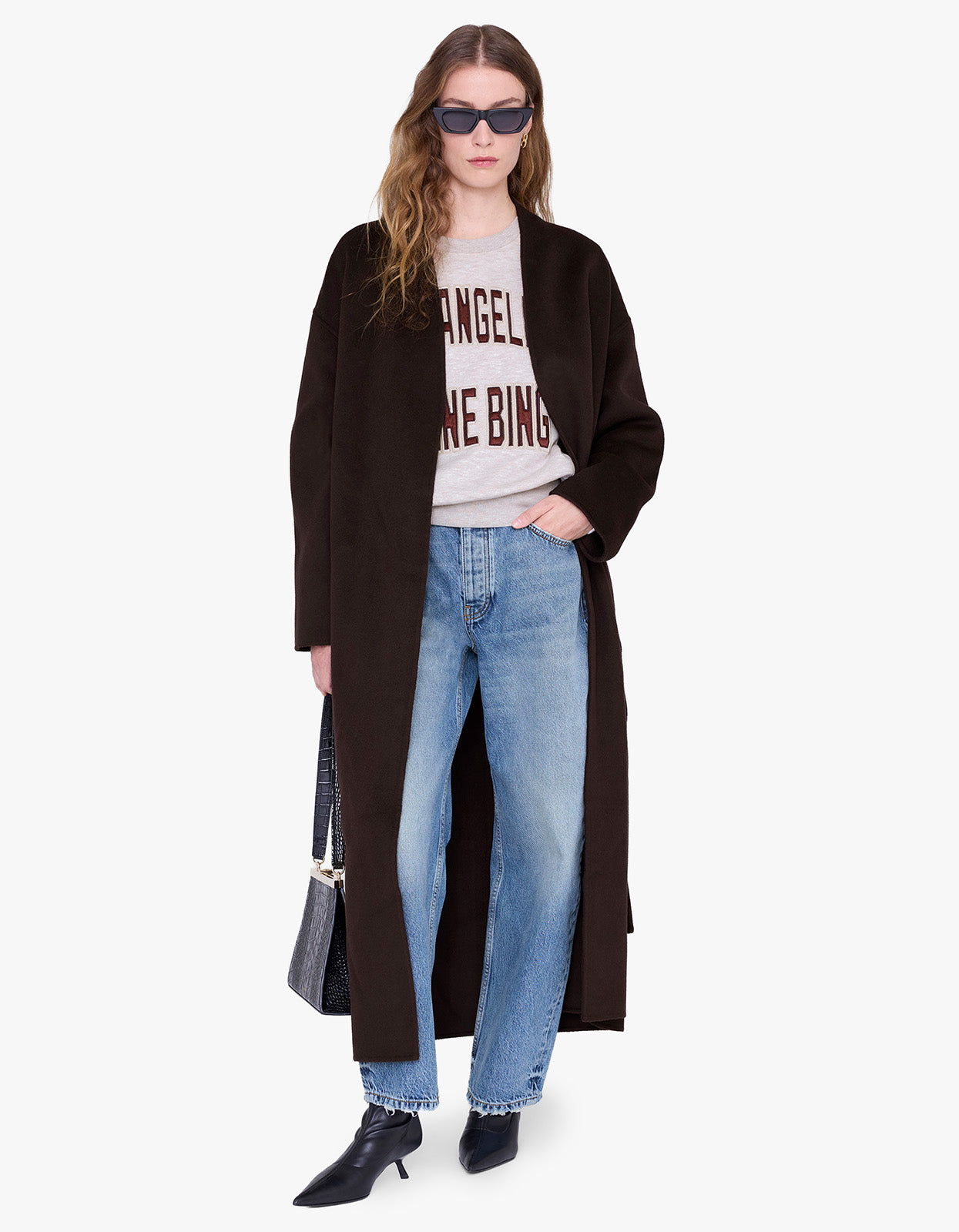 Harry Shrunken Sweatshirt La - Oatmeal Melange