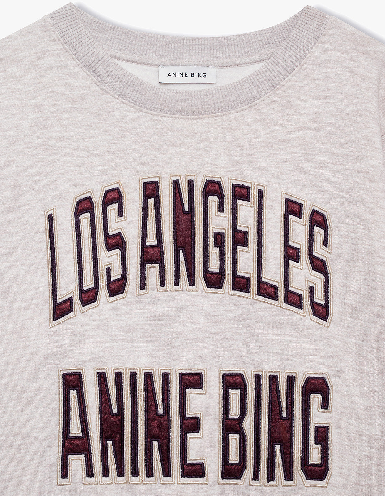 Harry Shrunken Sweatshirt La - Oatmeal Melange