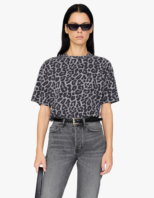 Cohen Tee - Grey Leopard