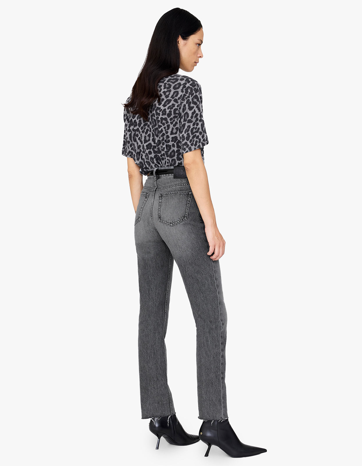 Cohen Tee - Grey Leopard