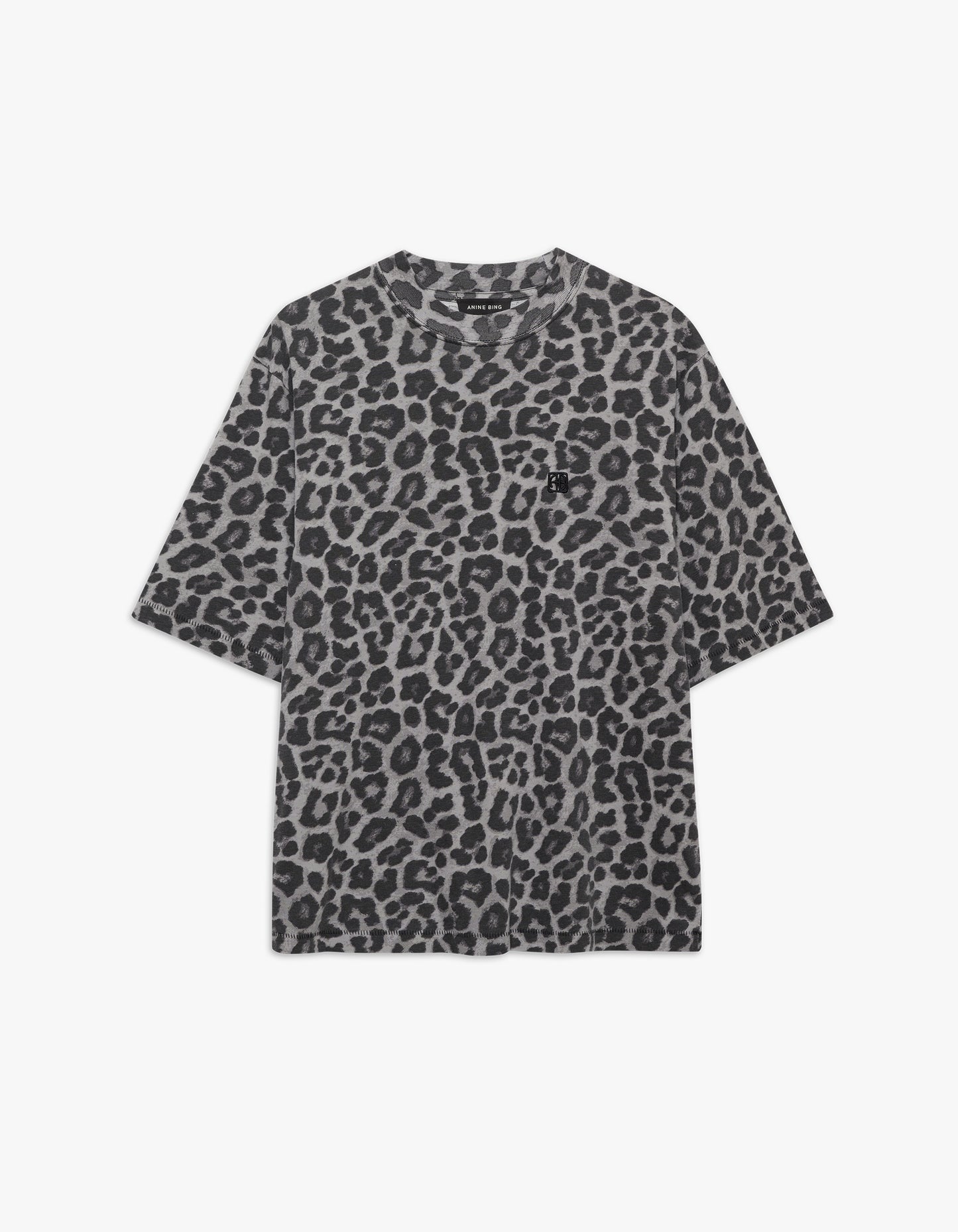 Cohen Tee - Grey Leopard