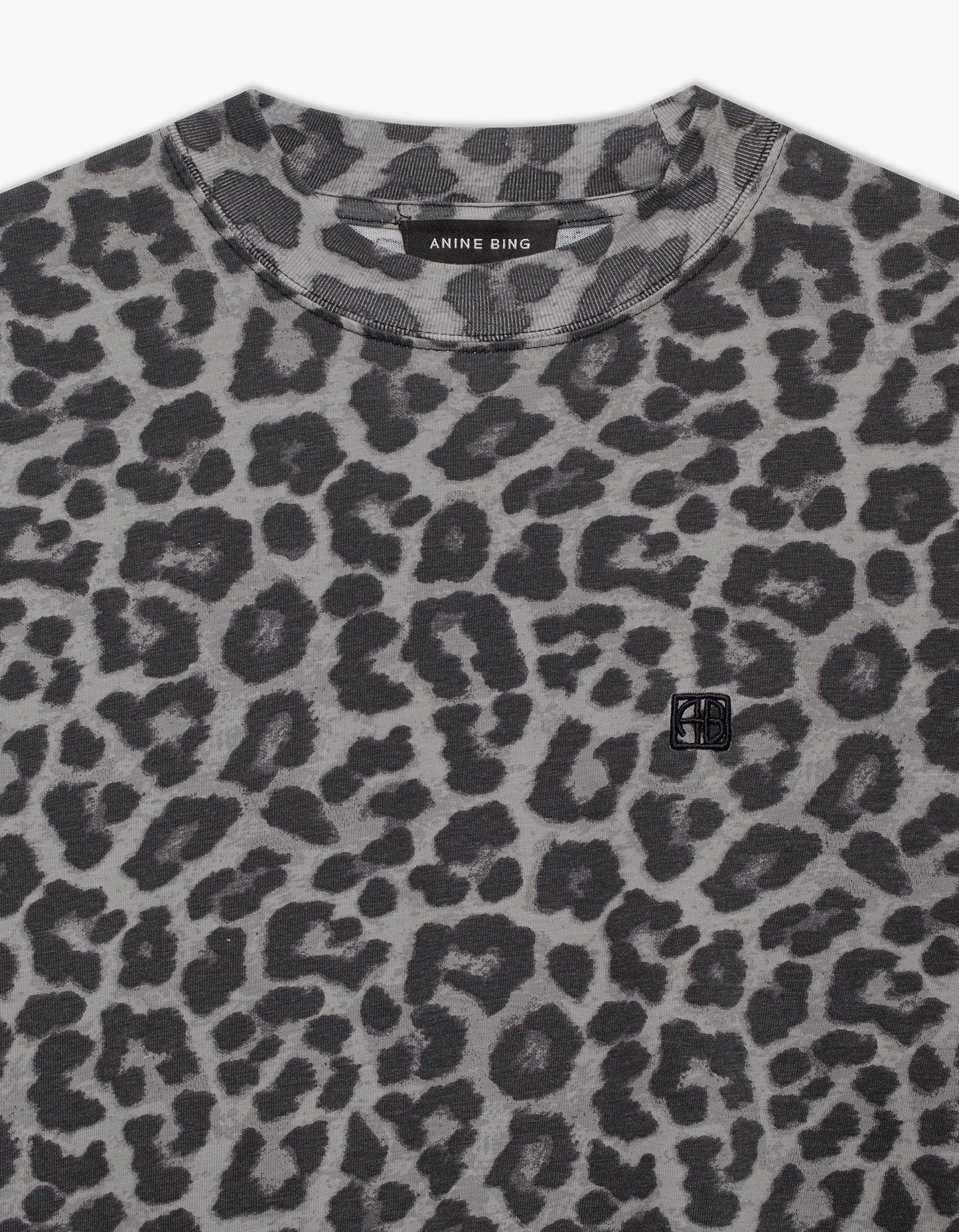 Cohen Tee - Grey Leopard