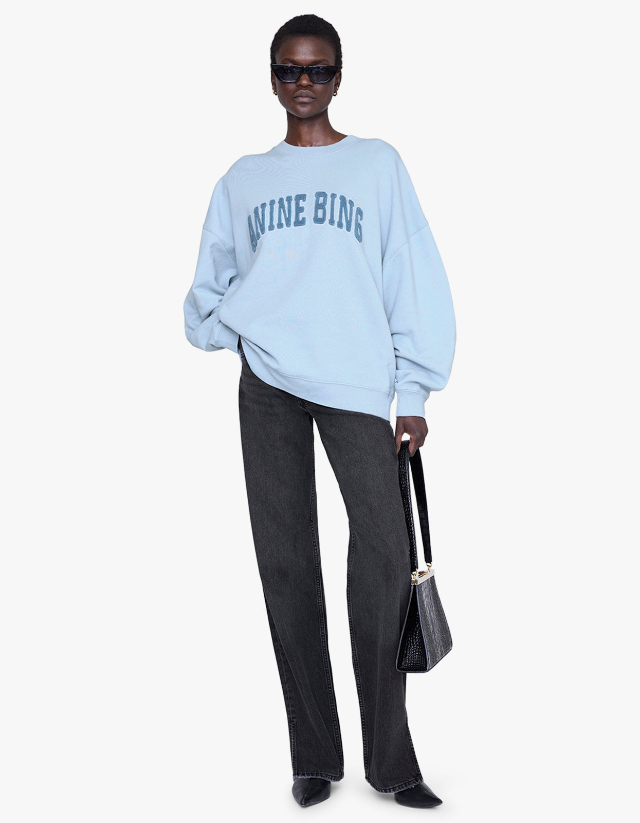 Miles Sweatshirt Anine Bing - Pale Blue