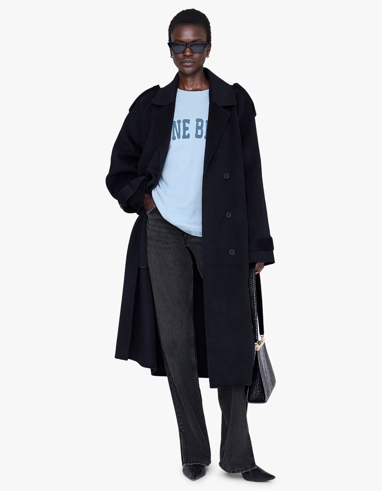 Miles Sweatshirt Anine Bing - Pale Blue