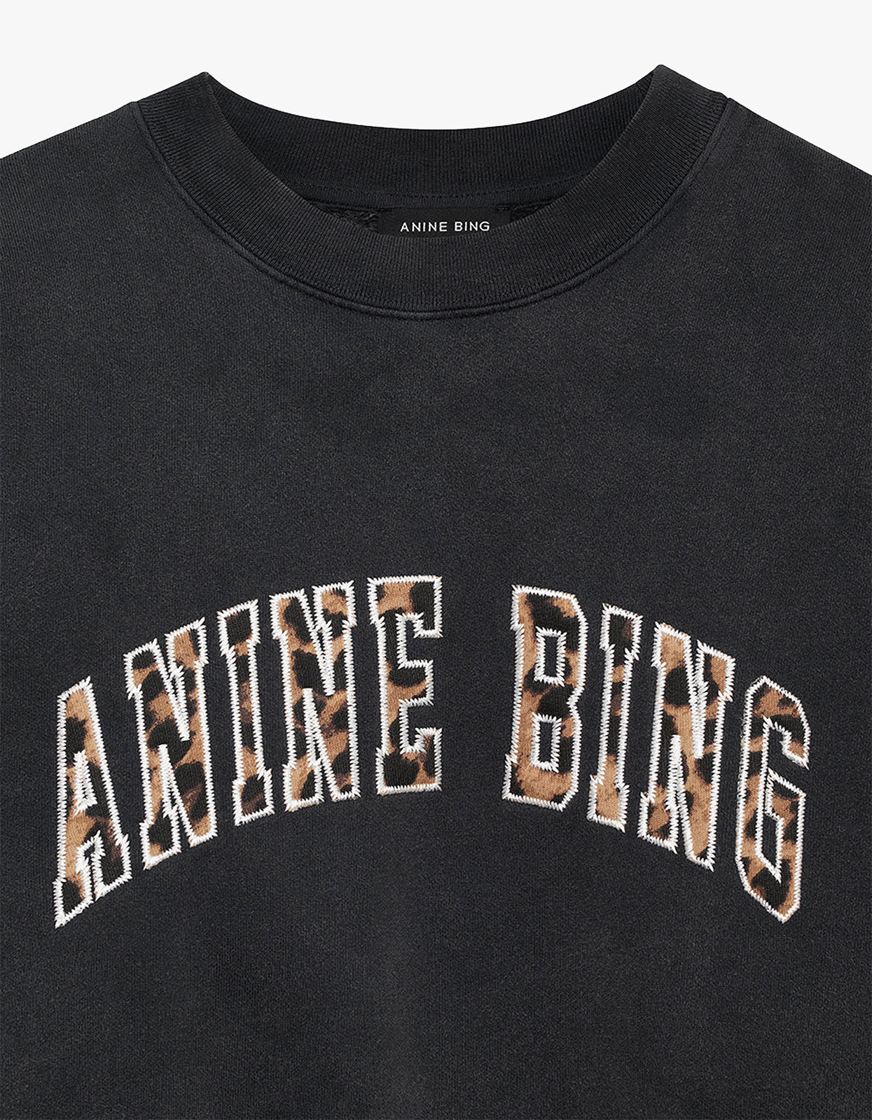 annie ページ Miles Sweatshirt Letterman - Black – Superette