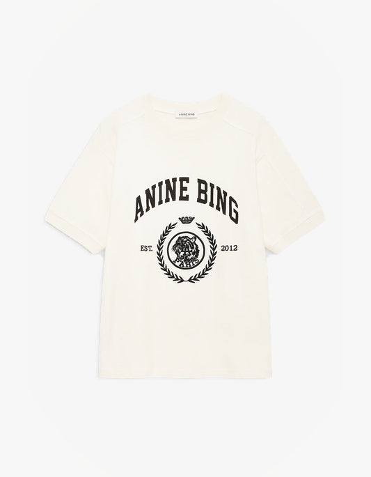 Jaylin Tee Collegiate - Washed Cream