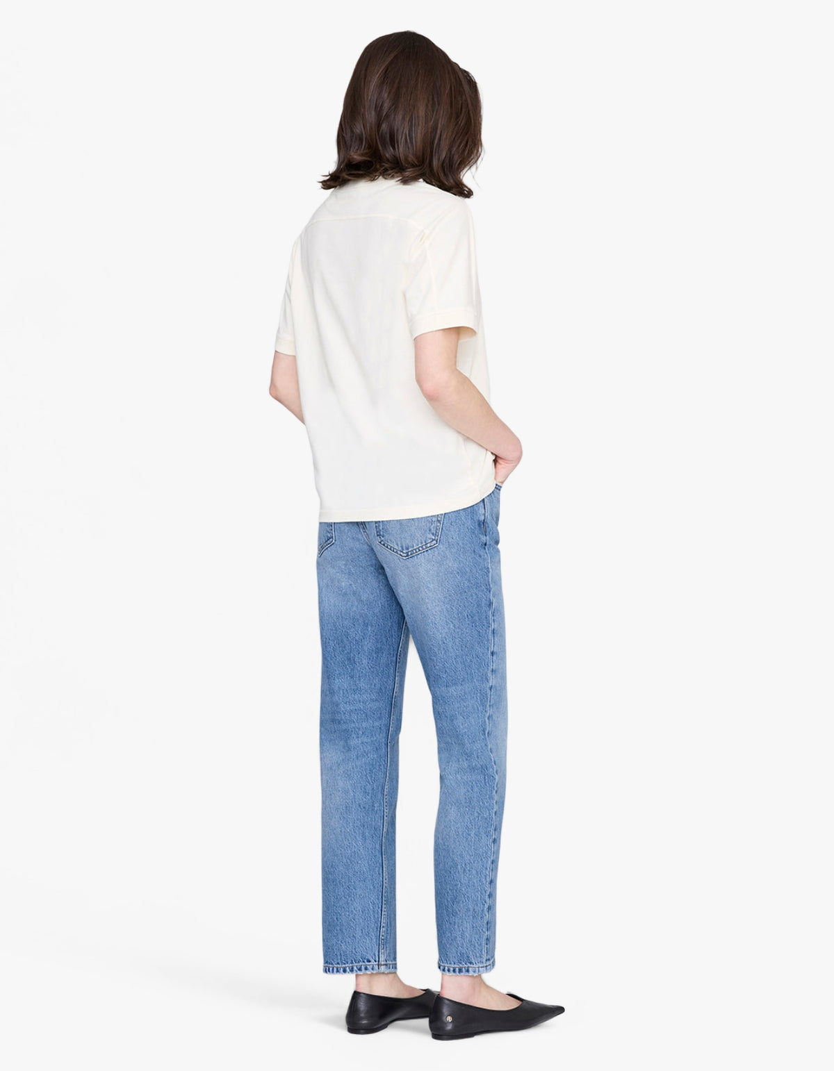 Jaylin Tee Collegiate - Washed Cream