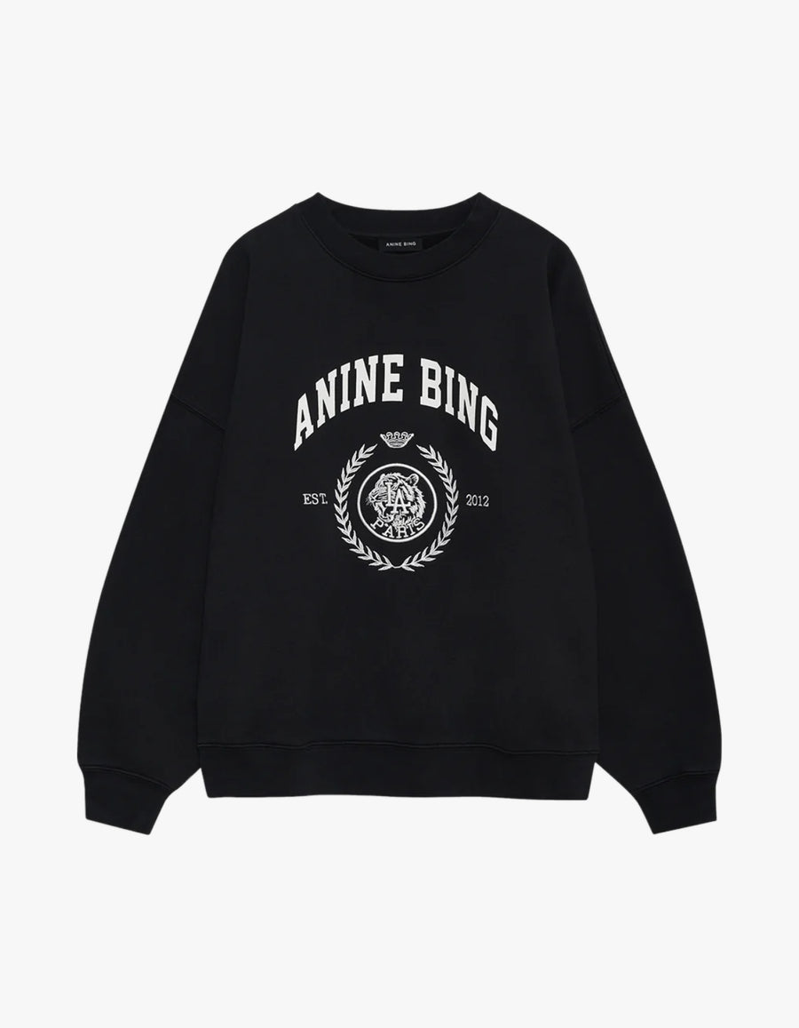 Miles Sweatshirt Collegiate - Vintage Black