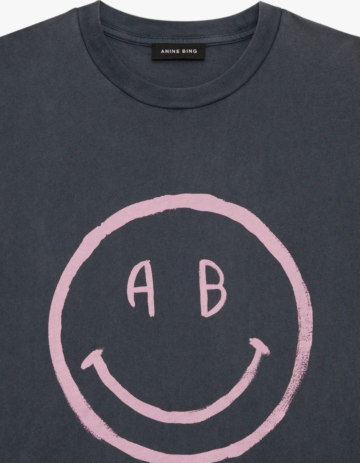 Cade Tee Smiley - Washed Grey