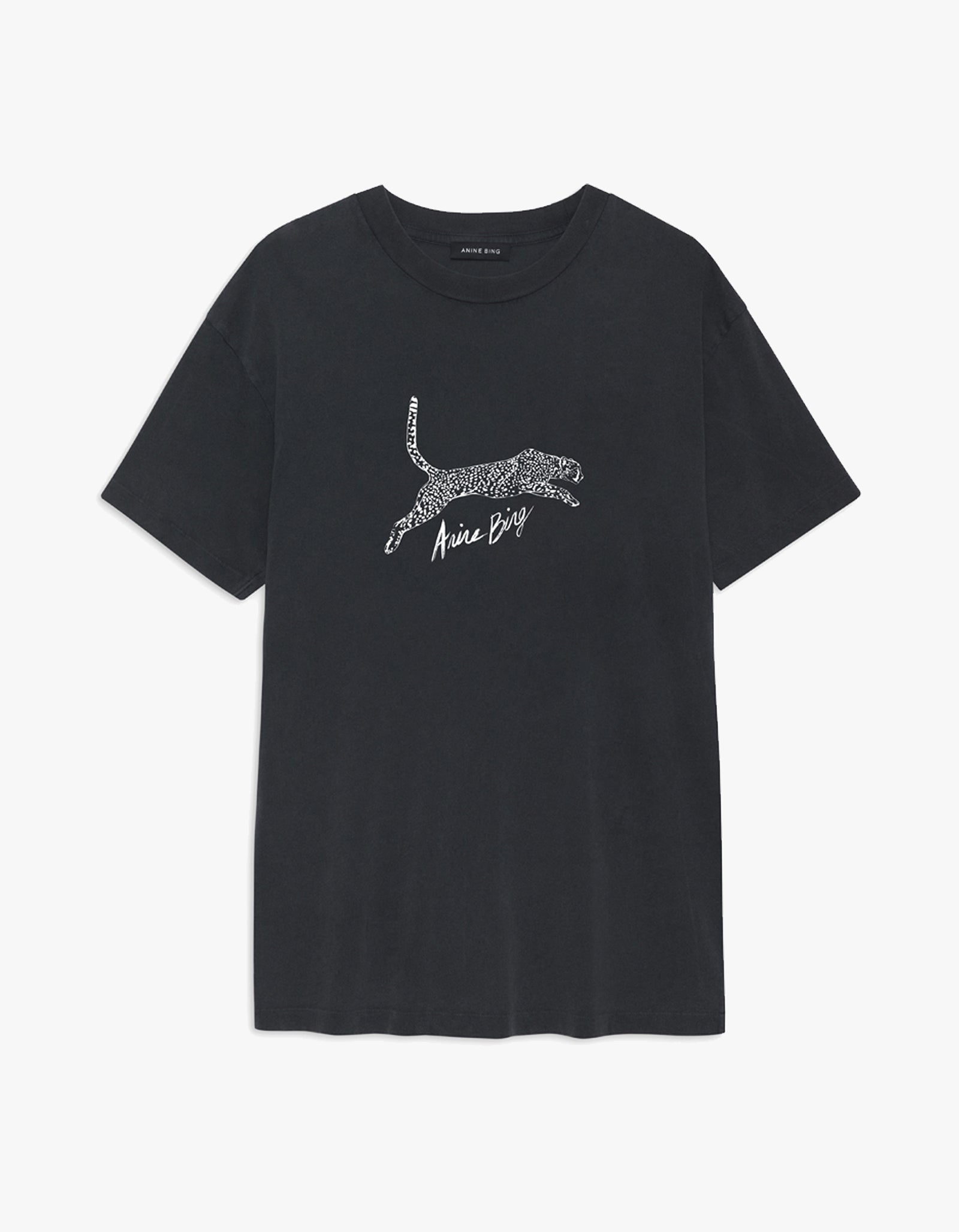 Superette Walker Tee Spotted Leopard Washed Black