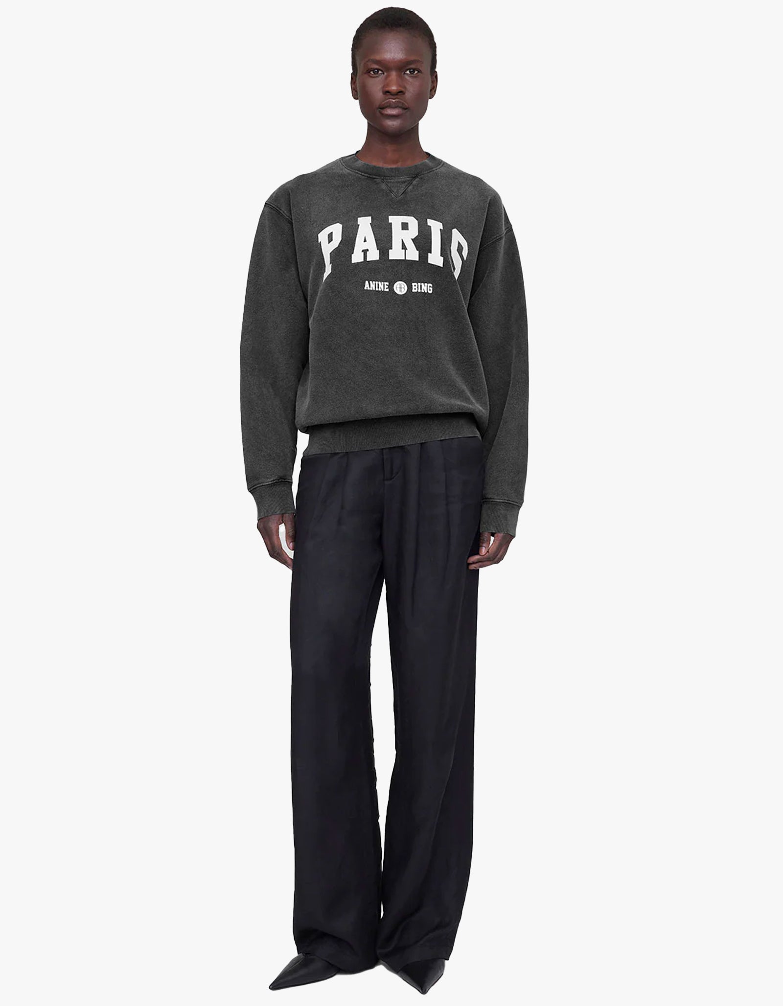 Superette Ramona Sweatshirt University Paris Washed Black