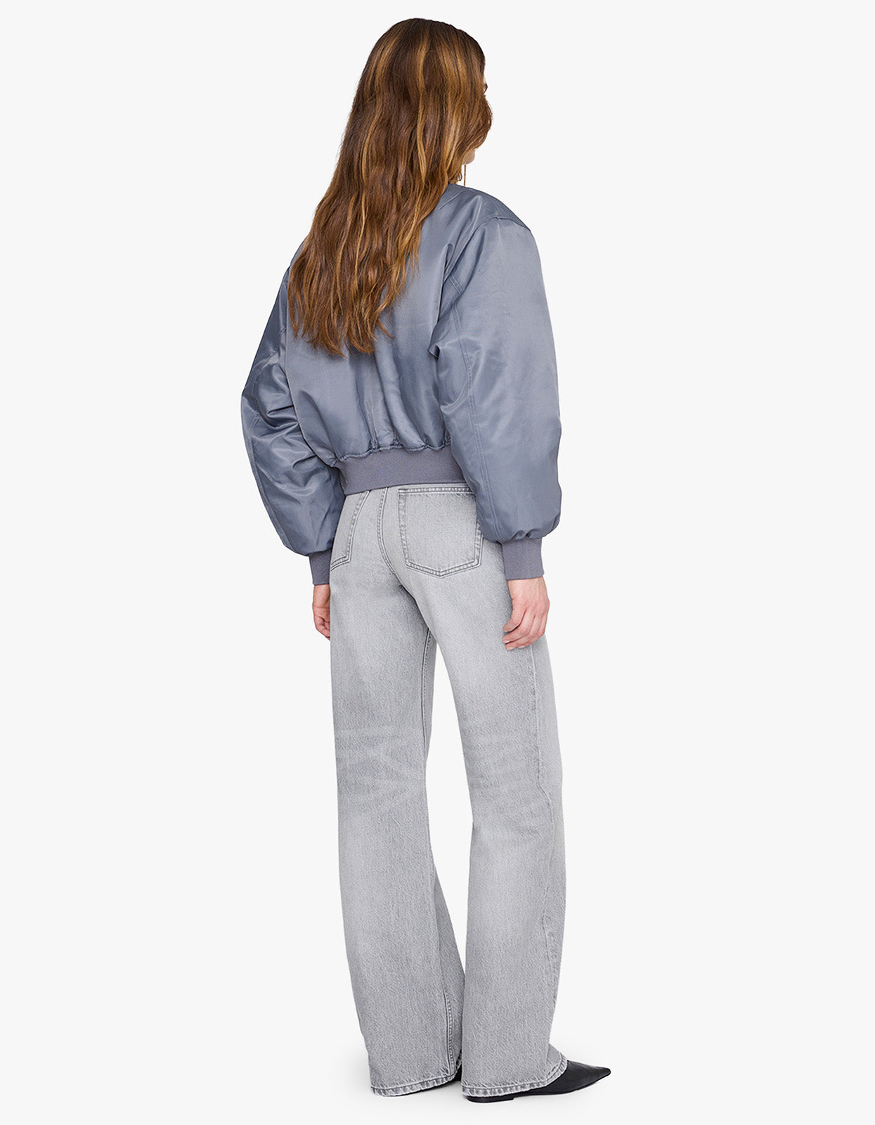 Cropped Leon Bomber - Dark Grey