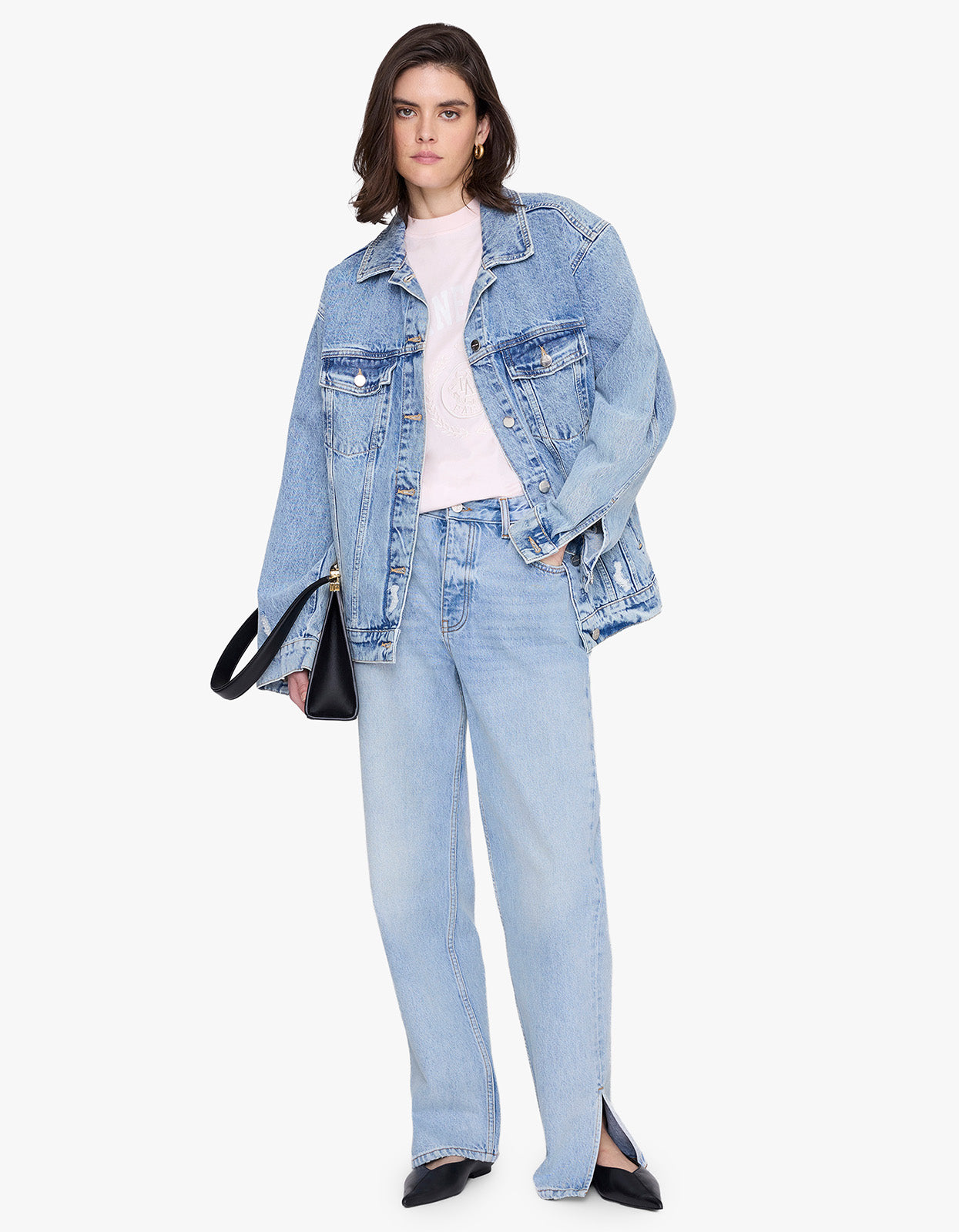 Jaylin Tee Collegiate - Powder Pink