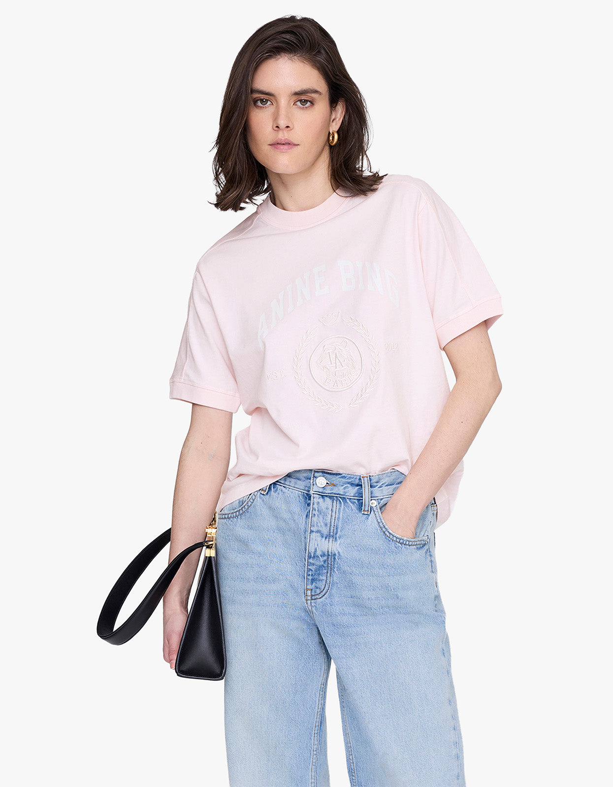 Jaylin Tee Collegiate - Powder Pink