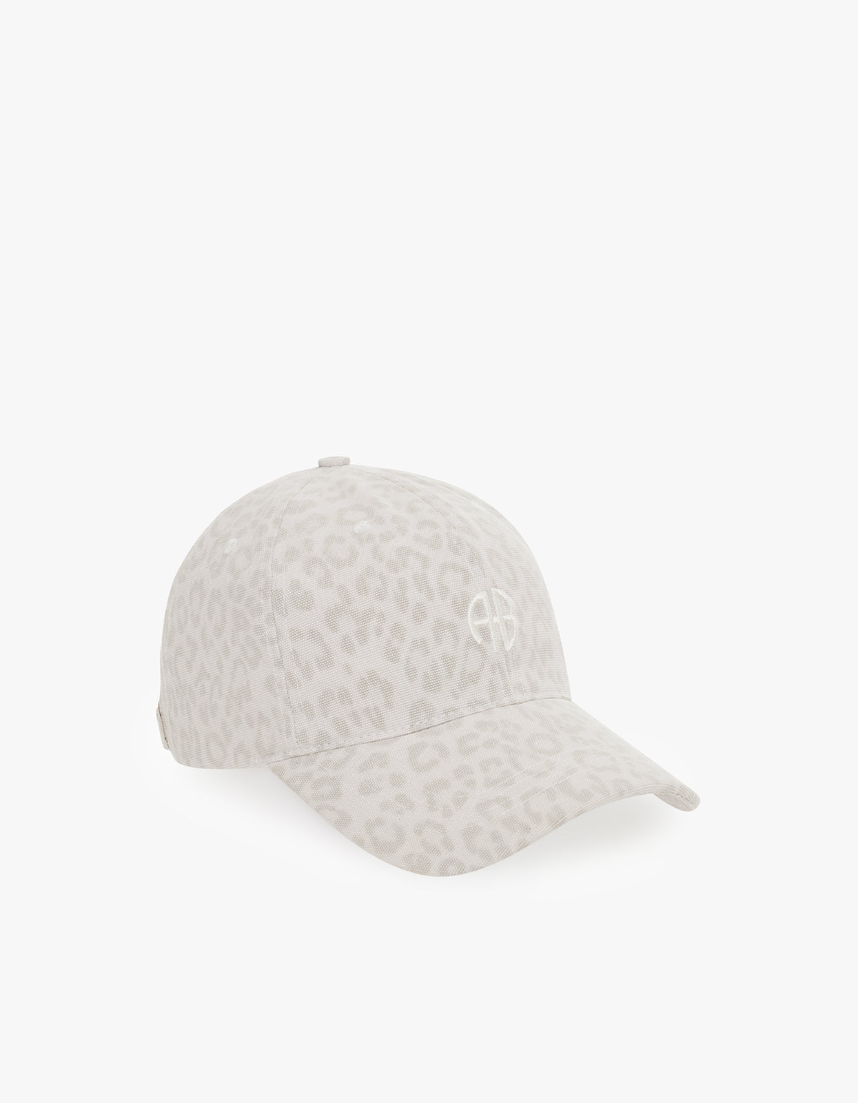 Jeremy Baseball Cap Ab - Washed White Leopard